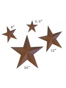 Dress form Rustic Barn Star (4pcs/set x 3 sets, 101-C)