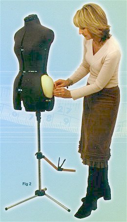 Fabulous Fit System on adjustable dress form