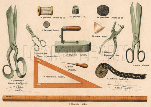 Historical Pattern Making Tools, Tailoring Tools