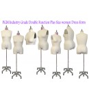 dress form Industry Grade Women Plus Size Half Body Dress Form with Partial Legs and Collapsible Shoulder  (601LA)