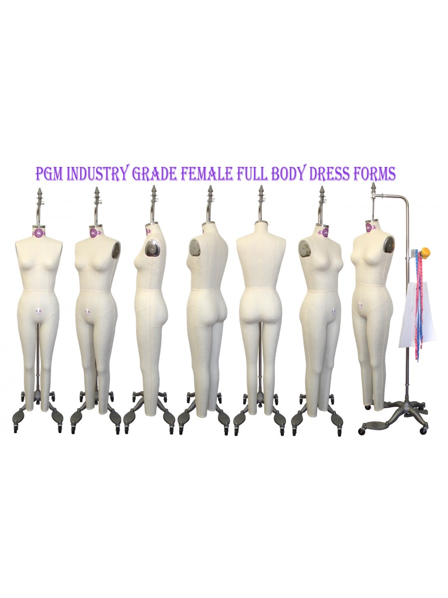 PGM Female Half Body Dress Form with Legs and Collapsible Shoulders Industry Grade 601A 10