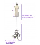 dress form Industry Grade Miniature Half Scale Missy Dress Form (614AA)