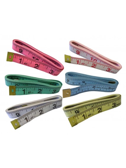 dress form Tailor Tape Measurement with Inch and Metric (801F-6, 6pcs/pack)