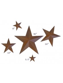 Dress form Rustic Barn Star (5pcs x 5 sets, 101-B)