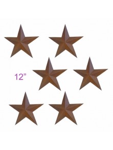 Rustic Barn Star (12", 101-G) x 6 pcs