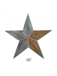 Dress form Irregular Rustic Barn Star (36") x 6 pcs (102-36)