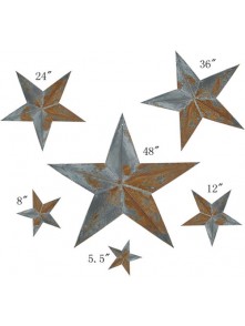 Irregular Rustic Barn Star (6pcs/set x 3 sets, 102-A)
