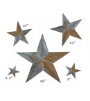 dress form Irregular Rustic Barn Star (5pcs/set x 5 sets, 102-B)