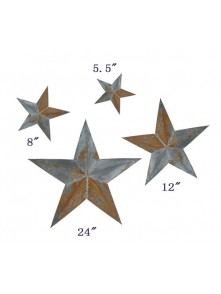 Irregular Rustic Barn Star (4pcs/set x 3 sets, 102-C)