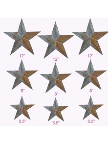 Irregular Rustic Barn Star (9pcs/set, 102-D)