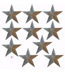 dress form Irregular Rustic Barn Star (8", 102-F) x 10 pcs