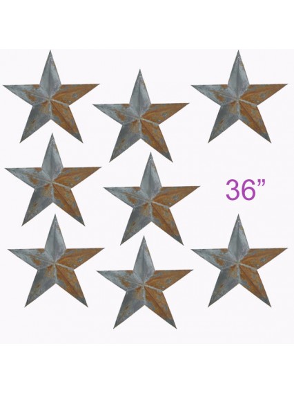 dress form Irregular Rustic Barn Star (36", 102-J) x 8 pcs