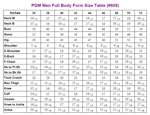 DRESS FORM USA-PGM Industry Grade Mature Men Full Body Dress Forms