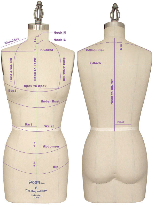 How to measure PGM Dress Form